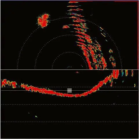 Scan forward and across the bottom. In Split Screen the top part is forward scan and the lower part profile, each with separate adjustments