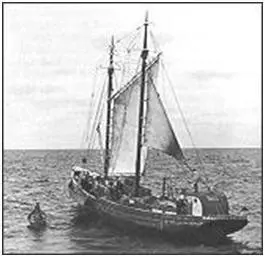A Gloucester schooner in the first half of the 20th century
