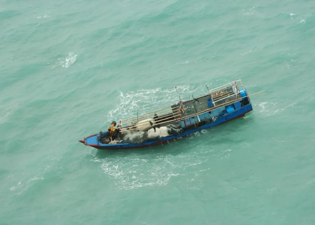 One of the Indonesian vessels caught red-handed