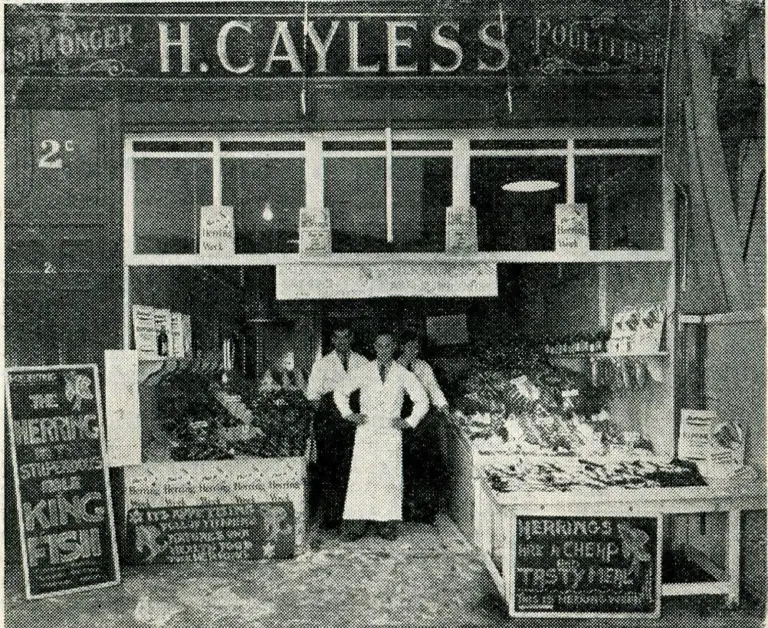 H. Cayless fishmongers in 1951
