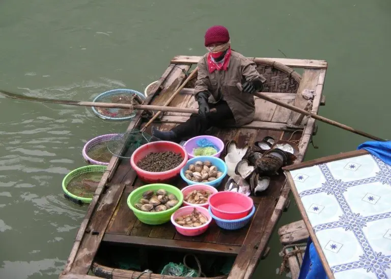 Fisher in Halong Bay, Vietnam. Credit: Kathleen Reaugh/Marine Photobank