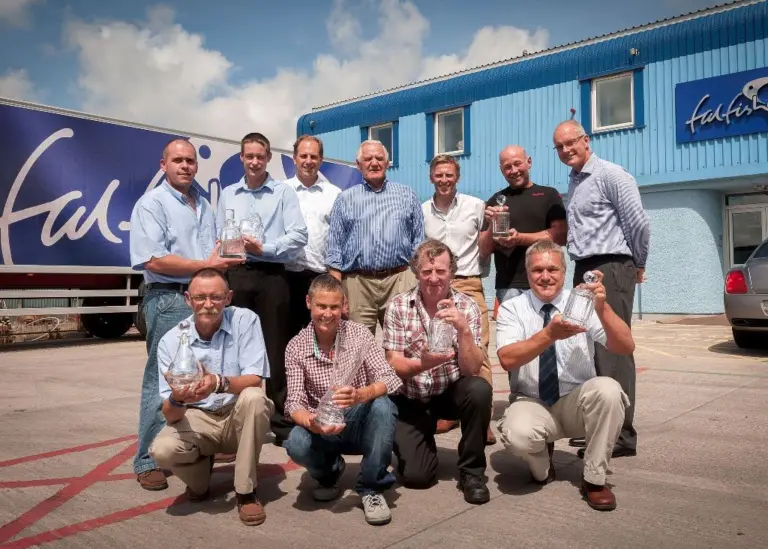 Employees have been honoured for long service at Falfish