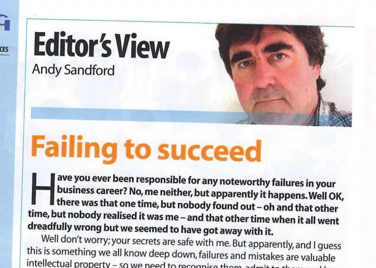 Andy Sandford, editor of Engineering Capacity