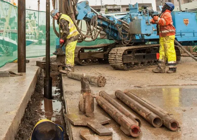 Foundations have been laid for the ice production facility at Plymouth Fisheries