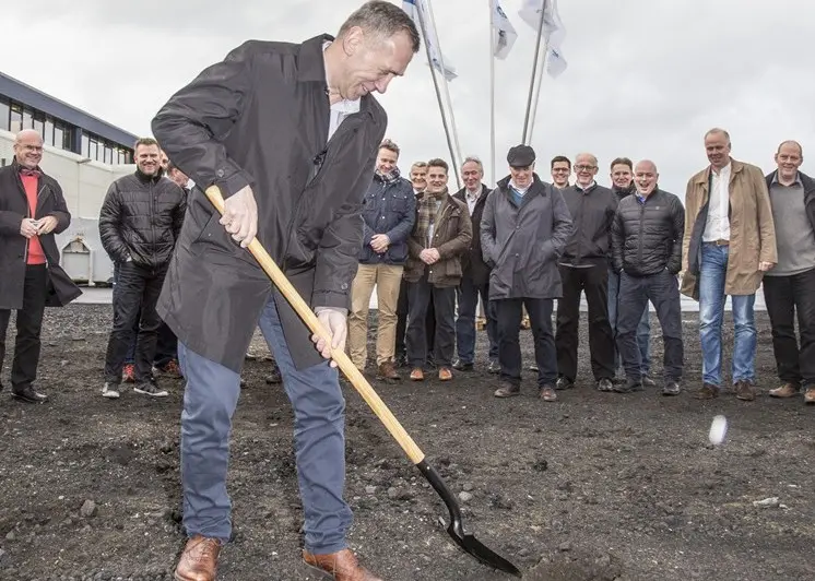 Vilhjálmur Vilhjálmsson at the groundbreaking ceremony. Photo/HB Grandi: Sigurður Ólafur Sigurðsson