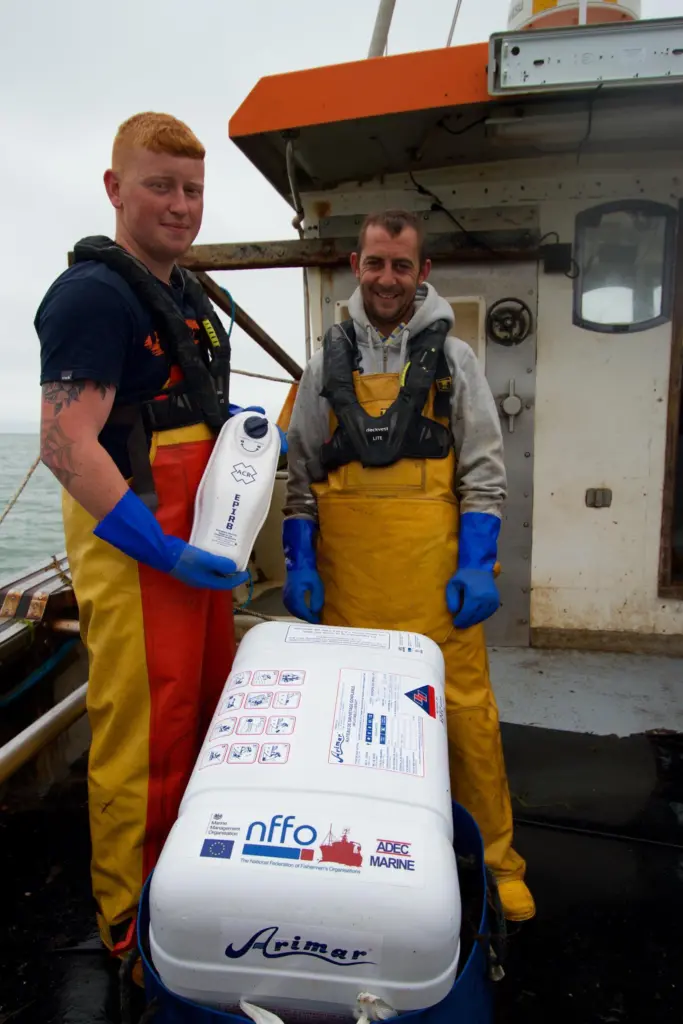 Wayne and Lee (Crew) on the ‘Robert Louise’