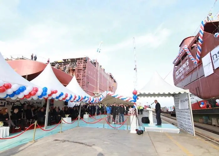 Tersan has launched an LNG powered live fish carrier Photo: Tersan