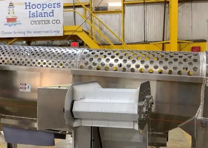 Hoopers Island Co. has unveiled new oyster processing equipment Photo: Hoopers Island Co.