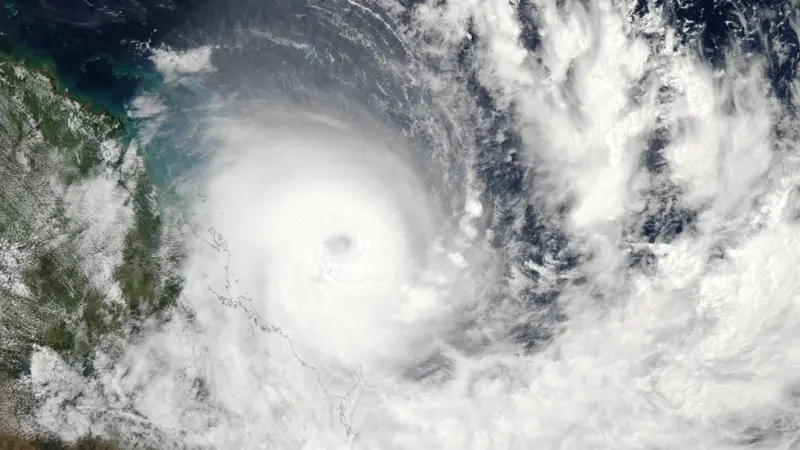 Cyclone Hamish. Credit NASA