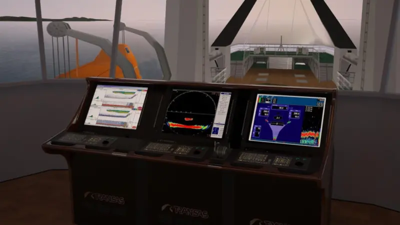 The new fishing gear handling simulator