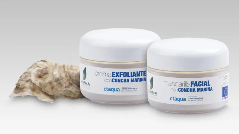 The exfoliating masque and moisturising cream