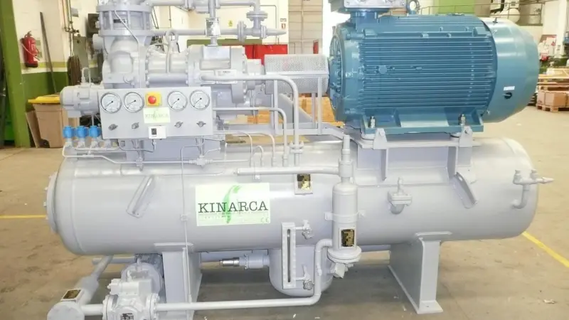A Kinarca screw compressor package