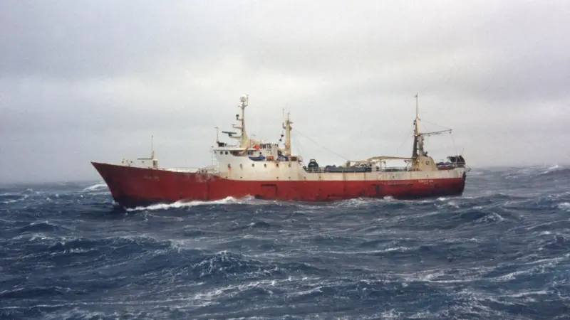 A trawler East of Greenland some 30 years ago, exploring the possibilities for shrimp fisheries
