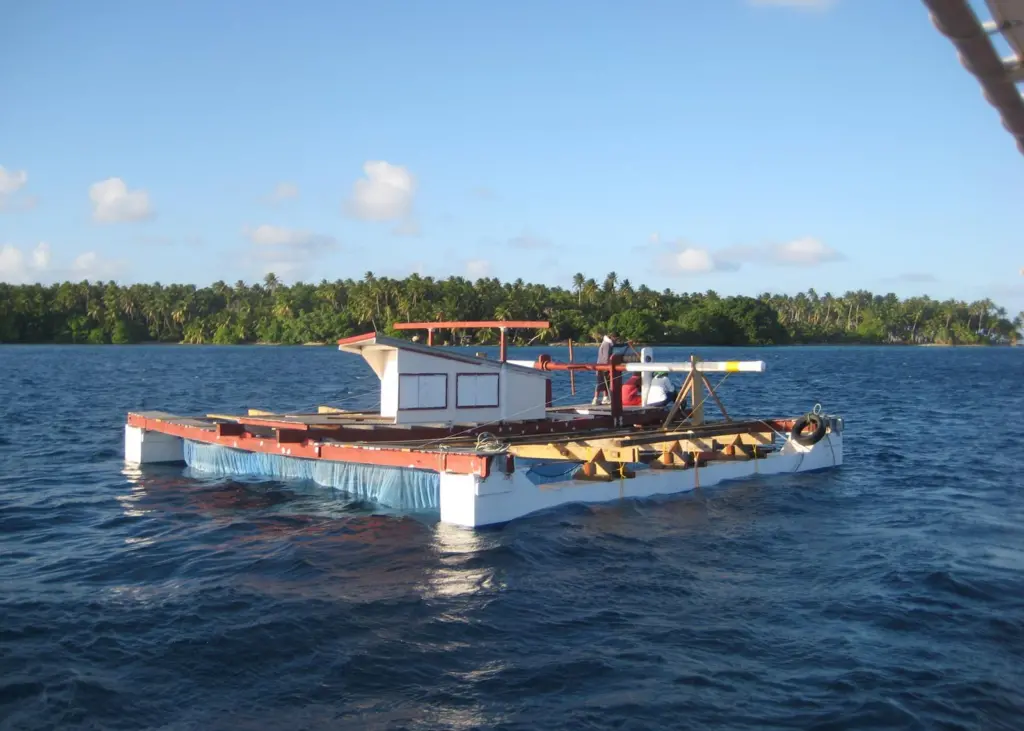 A bagan afloat