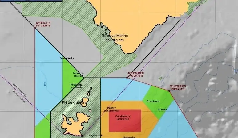 The current Cabrera boundaries and Oceana's proposal for enlargement