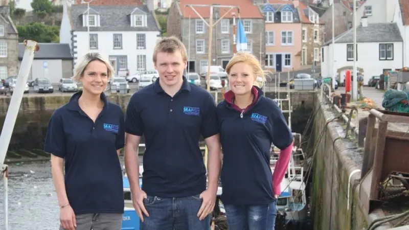 Three of the researchers. L-R: Claire Tulloch, Jack Emmerson and Faye Simpson