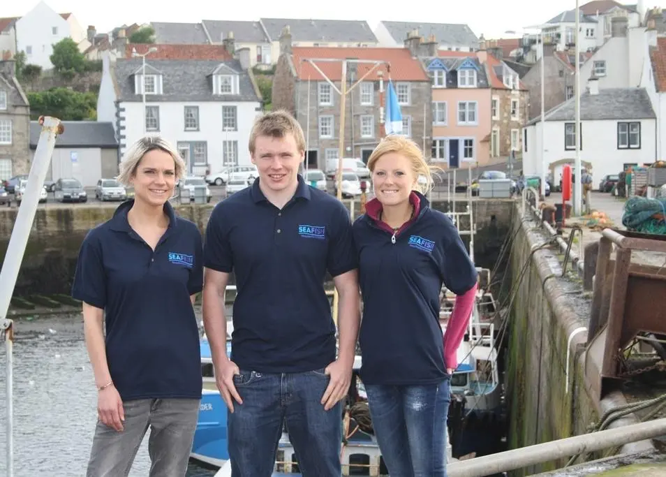 Three of the researchers. L-R: Claire Tulloch, Jack Emmerson and Faye Simpson