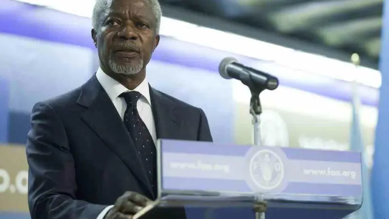 Kofi Annan. Credit: Giulio Napolitano