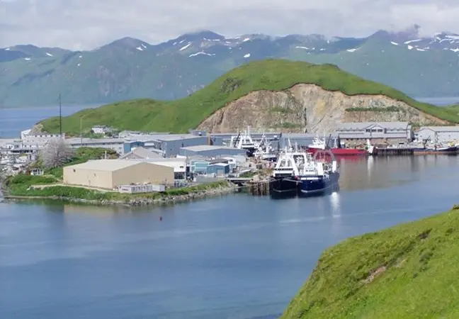 Dutch Harbor, the top port with the highest volume of catch this year. Credit: NOAA