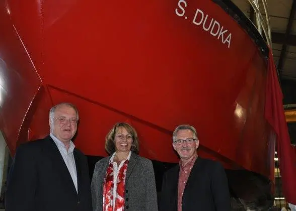 The 'CCGS S Dudka' was unveiled last week