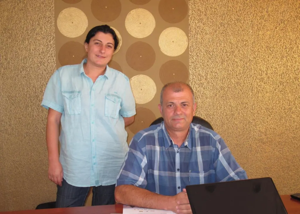 Ms Siman Toplu, cage and packaging operations director and Dr Can Saydum, group manager of packing facilities