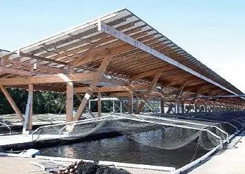 The Mézos fish farm in southwestern France. Image courtesy of Groupe UNITe
