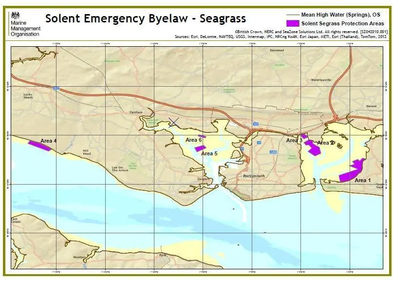 Use of bottom towed fishing gear is prohibited in the purple areas