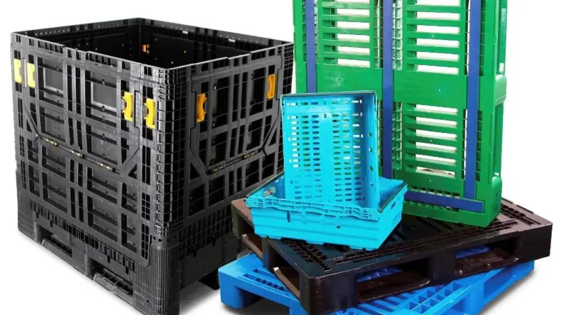 PPS East offers for sale plastic boxes, crates, baskets, flat deck and collapsible pallets