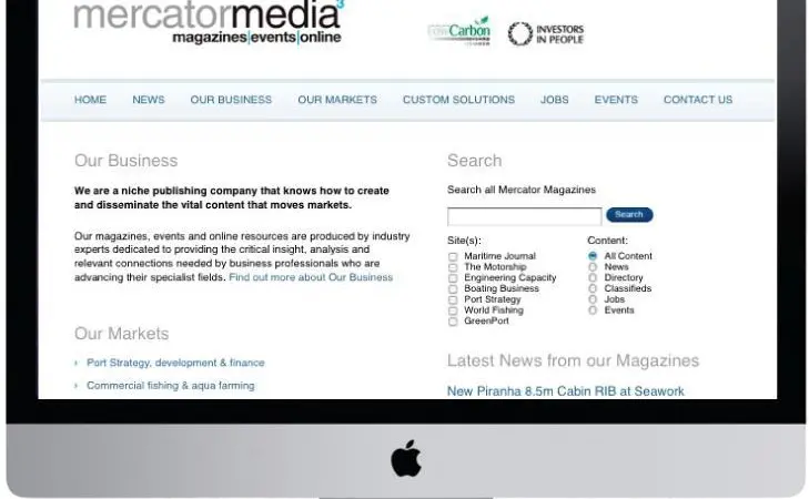 The number of visitors to Mercator Media website from tablets and smart phones has risen by 90% in the last year