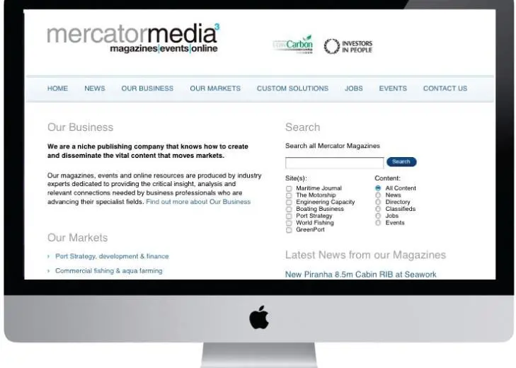 The number of visitors to Mercator Media website from tablets and smart phones has risen by 90% in the last year