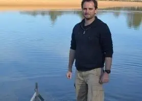 Dr Alistair Becker at Narrabeen Lagoon