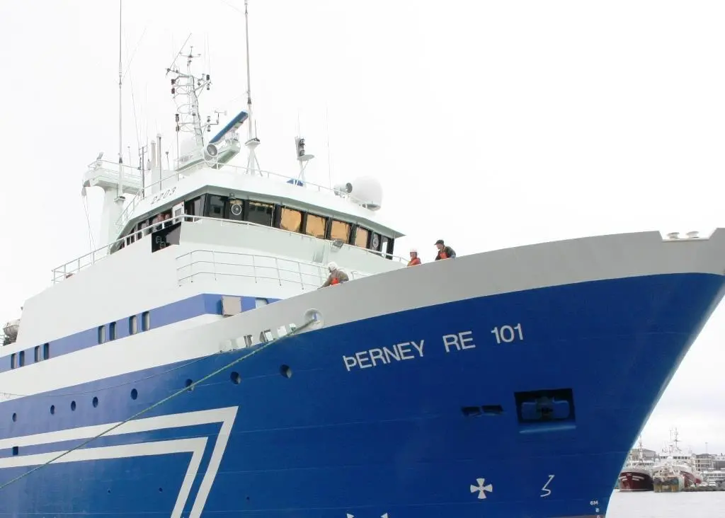 Trackwell Product Manager is in operation onboard the freezer trawler Þerney RE101