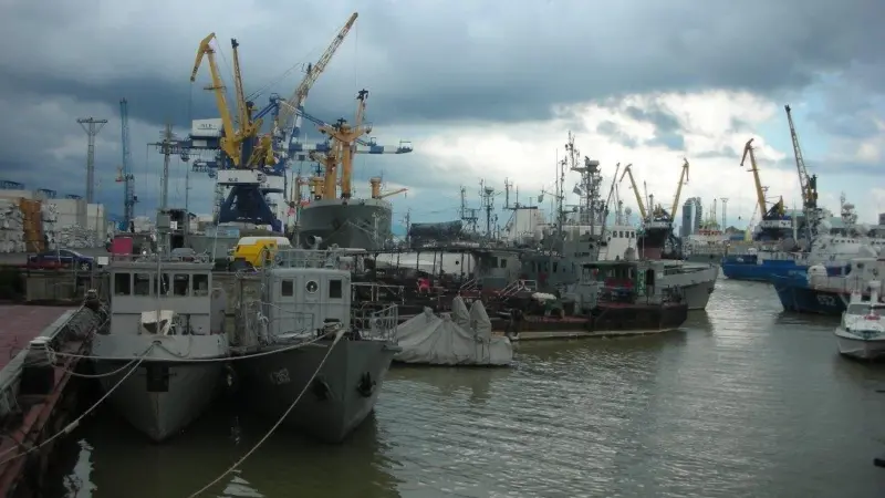 Fishing port of Novorossiysk, Russia