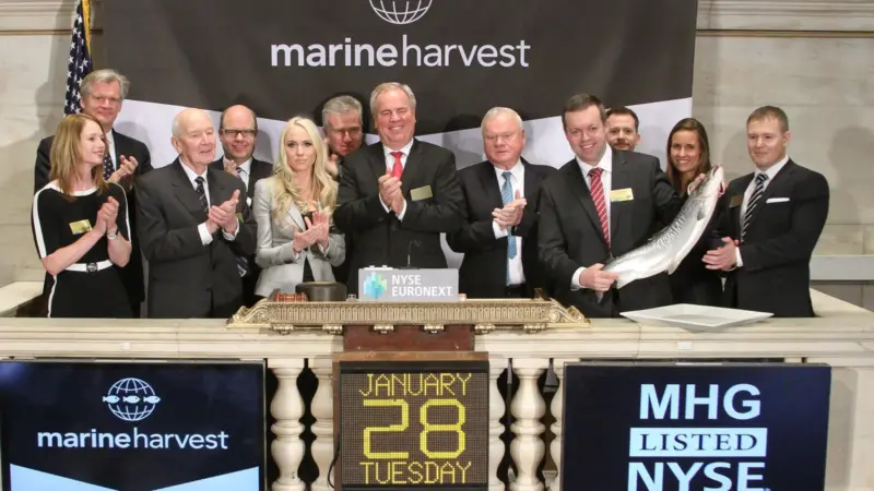 Marine Harvest has become the first aquaculture company to be listed at the NYSE