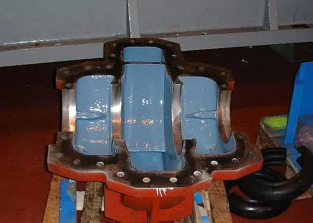 The epoxy coating system coats the pumps to eliminate corrosion
