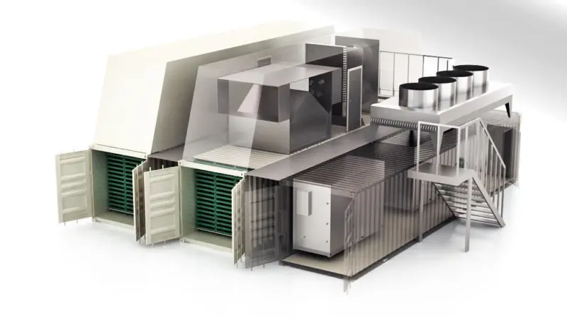 Ocean Excellence's modular drying system