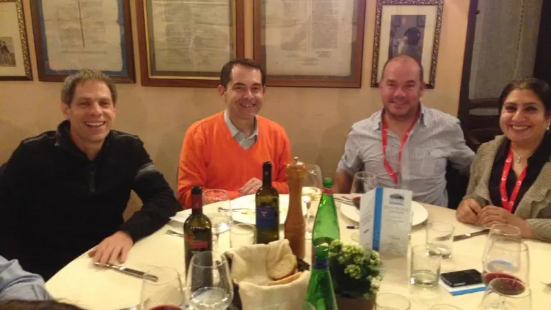 Offshore Mariculture Conference delegates enjoy conference networking dinner at the 19th century Historia Mass Restaurant, Caserta