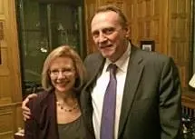 CAIA executive director, Ruth Salmon, and John Duncan, Minister of State and Chief Government Whip, discuss aquaculture in Canada