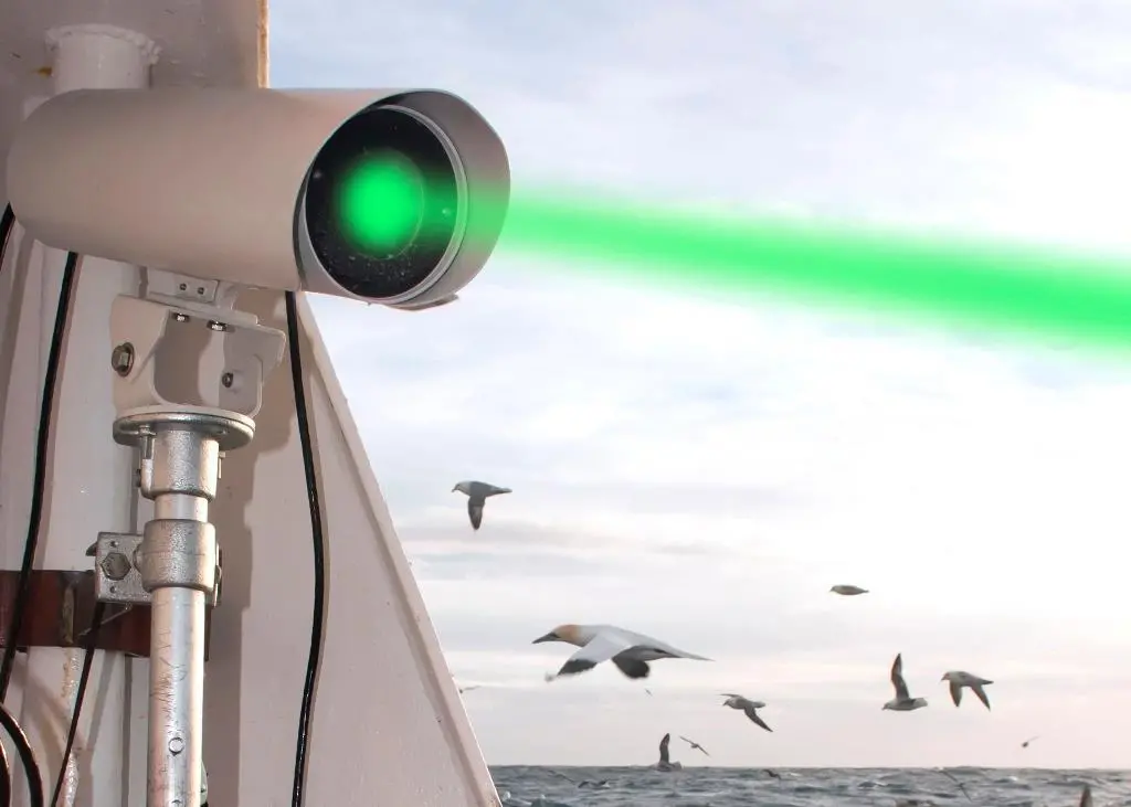 The SeaBird Saver laser beam