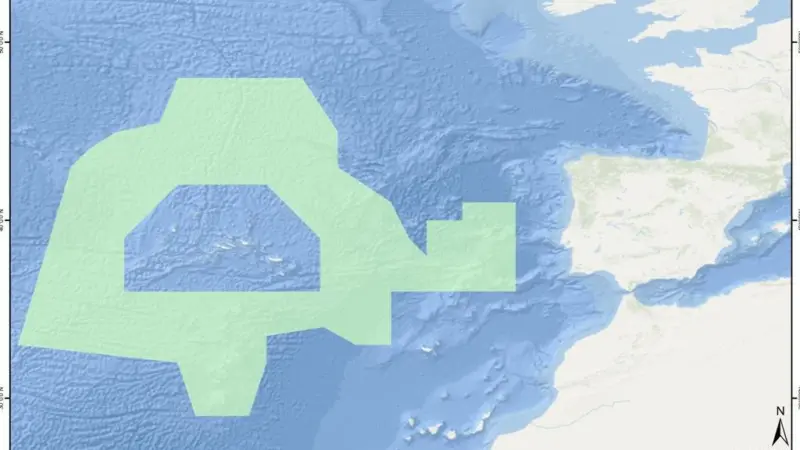 The zone where bottom fishing has been banned