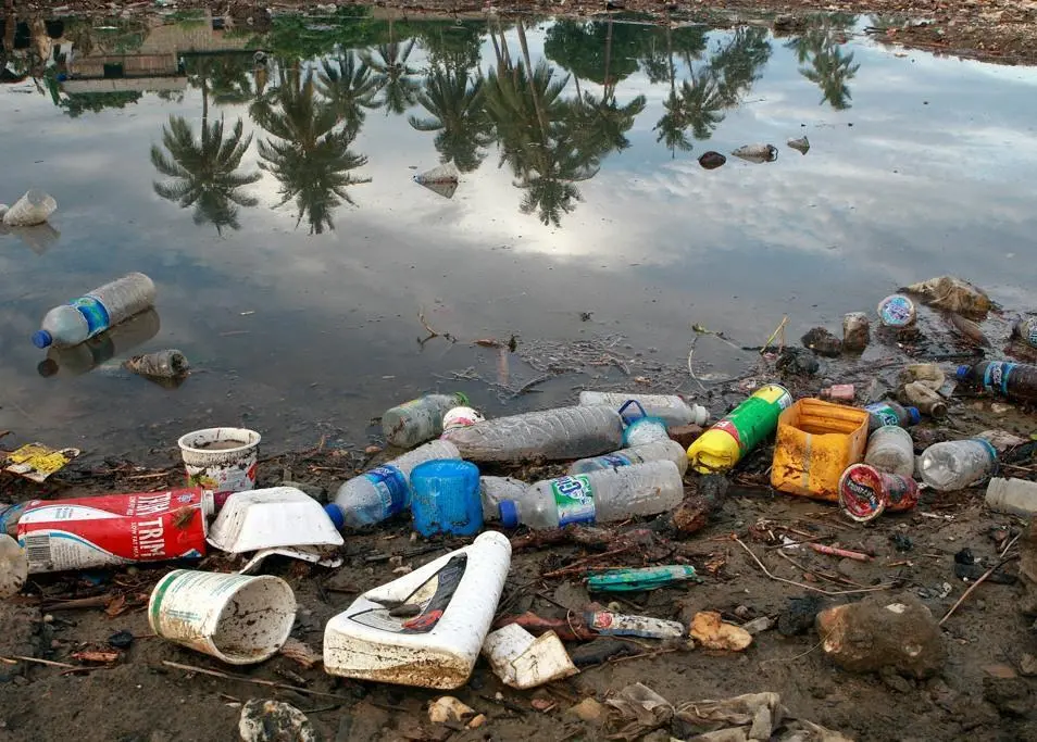 Plastic bottles and garbage waste from a village in Timor-Leste wash on the shores of a river and then spill into the sea. Credit: UN Photo/Martine Perret