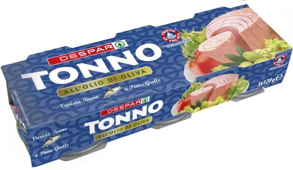 Despar's canned Yellowfin tuna now carried the Friend of the Sea logo