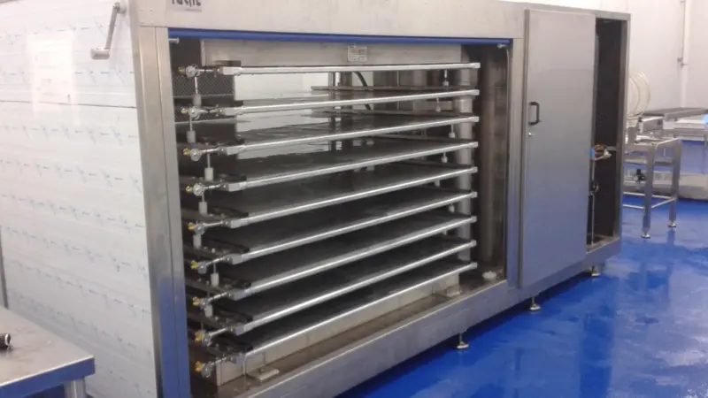 Compact plate freezer installed in Mauritius