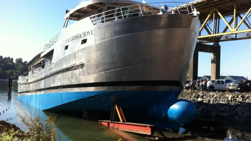 The MS Amarissa Joye was built by ADB Boats and launched in Vancouver in September