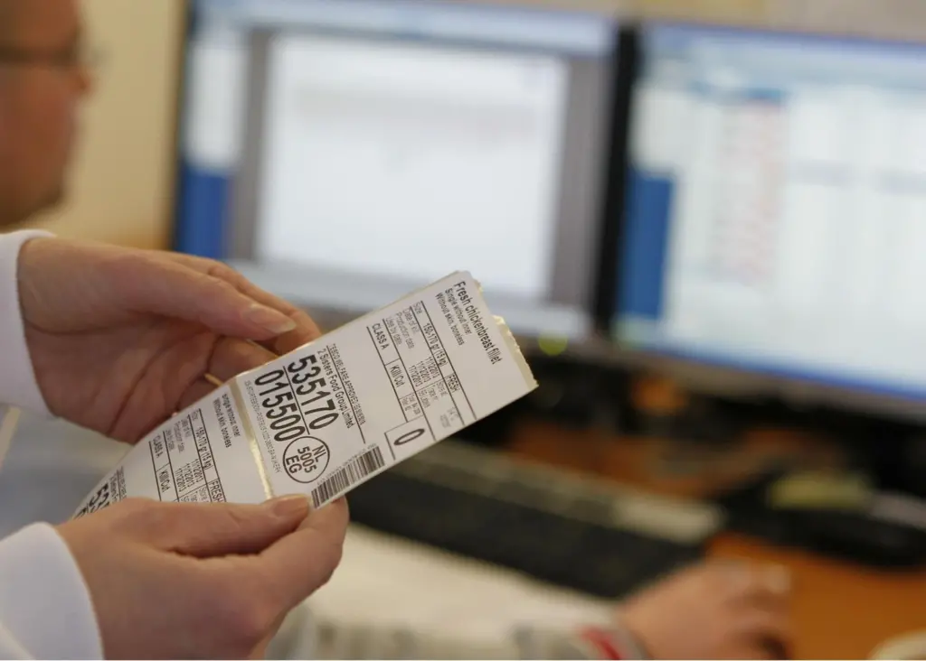 The software module’s visual label designer enables processors to create labels with texts, images, barcodes, and line graphics