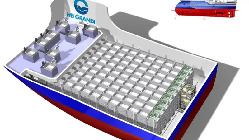 Layout of the automatic tub transport system