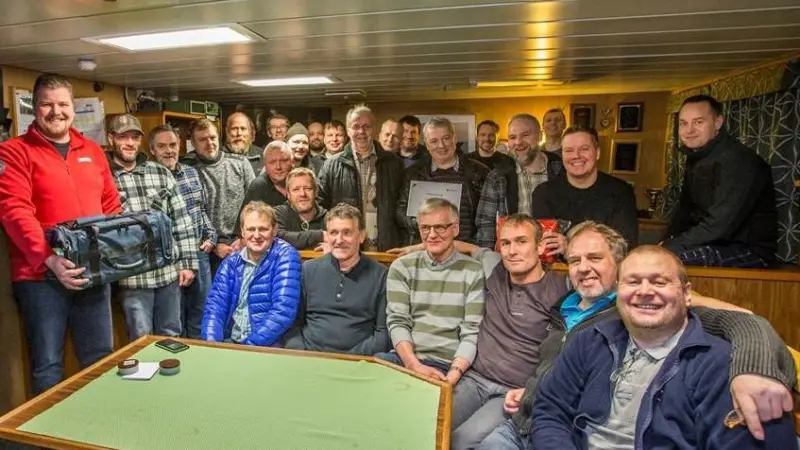 The 'Örfirisey' crew were commended by the Red Cross. Photo: HB Grandi/Kristján Maack