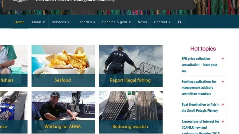 Improvements to AFMA’s online licensing website ‘GoFish’ is one measure helping to reduce red tape
