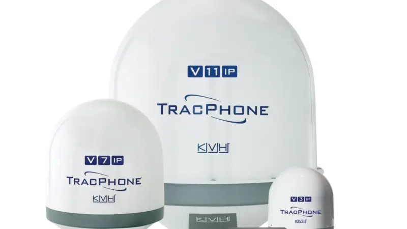 KVH’s TracPhone® V-IP satellite communications antenna systems