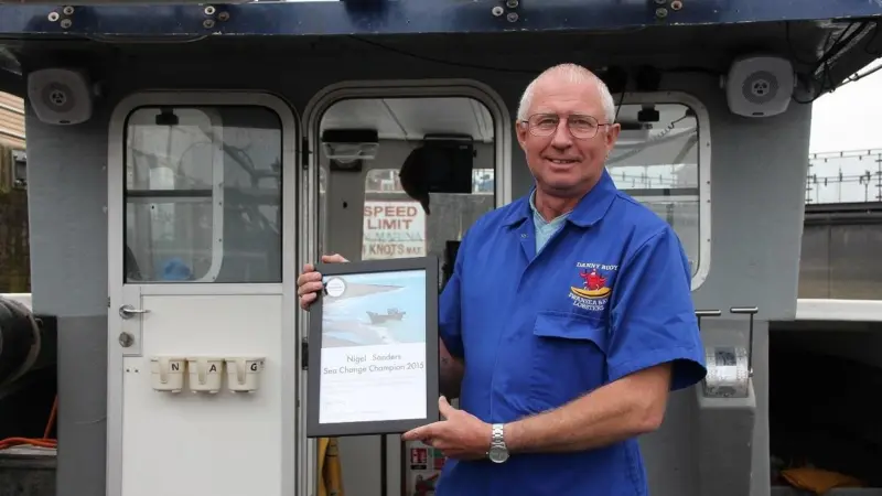 Nigel Sanders has received World Animal Protection’s Sea Change award